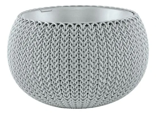 Cozy S felakaszthat� m�anyag kerti vir�gcser�p felh� sz�rke